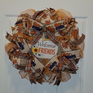 Fall Autumn Harvest Wreath